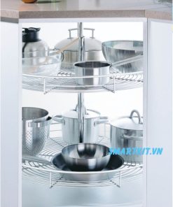 MÂM XOAY TRÒN – 360 ĐỘ ĐỂ XOONG NỒI GÓC TỦ CHẤT LIỆU INOX 304