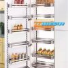 TỦ KHO CÁNH MỞ 6 TẦNG INOX HỘP 304 12 RỔ